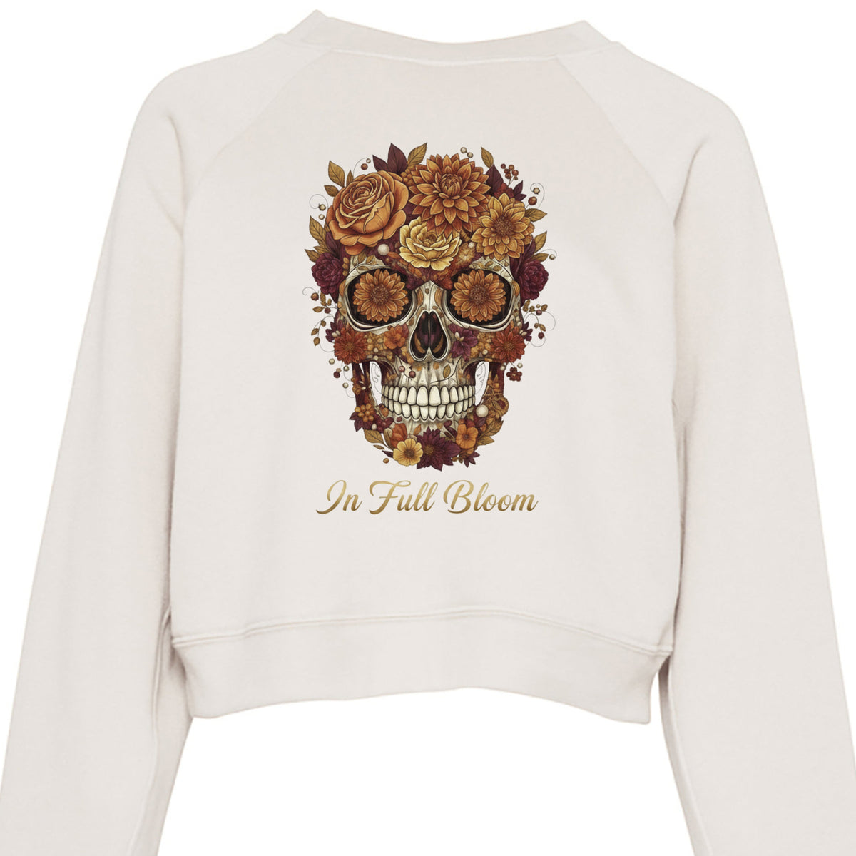 Blooming Skull Bella Raglan Fleece