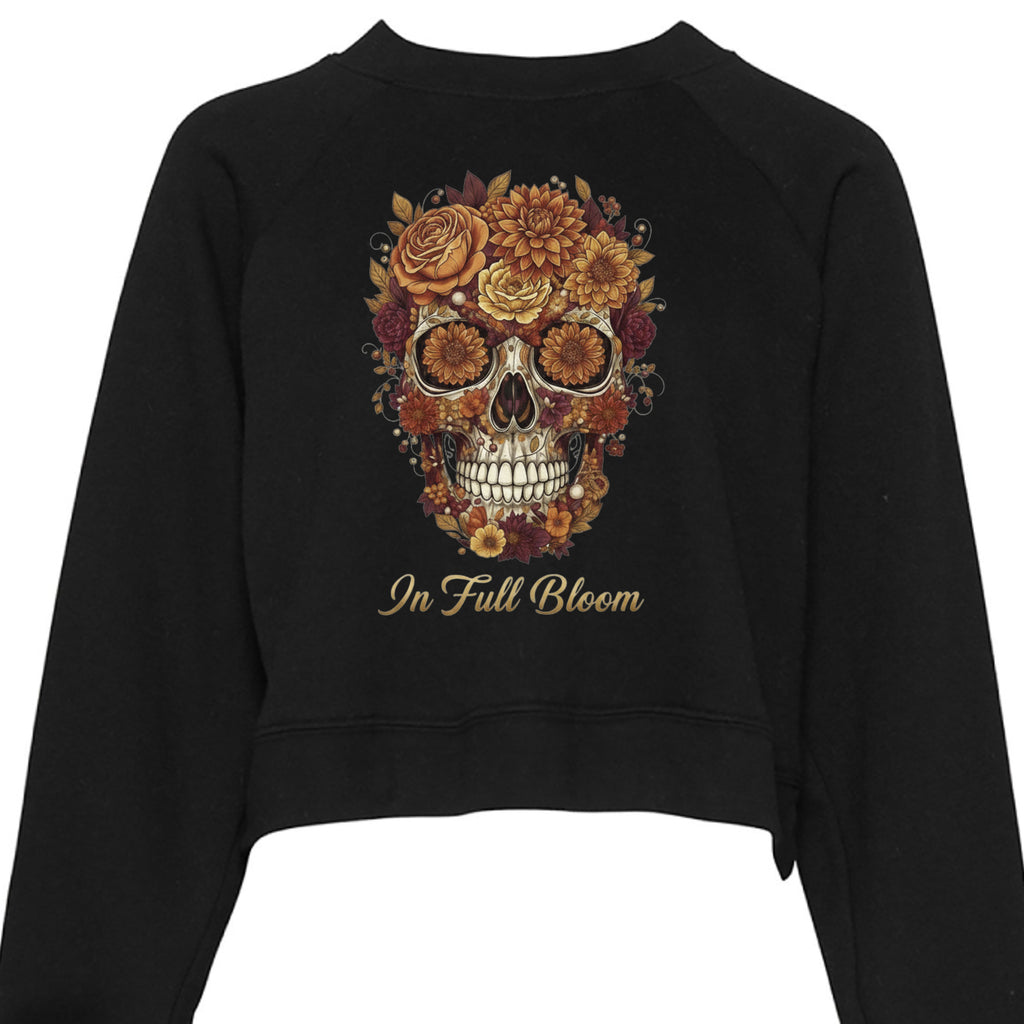 Blooming Skull Bella Raglan Fleece