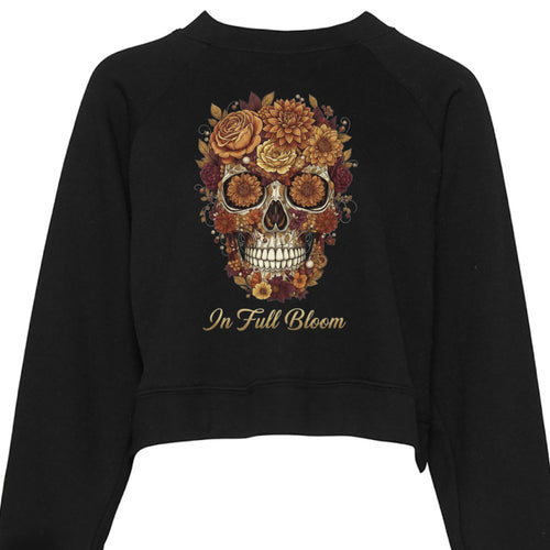 Blooming Skull Bella Raglan Fleece